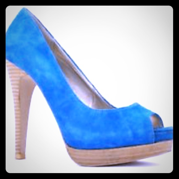 Steve Madden suede Disobey Pumps cobalt - Picture 1 of 4